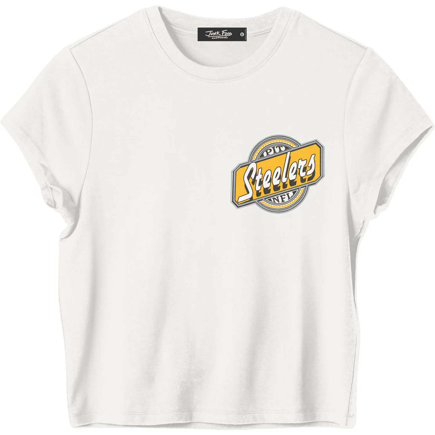 Junk Food - Womens Steelers Cheers Baby T-Shirt - Image 2