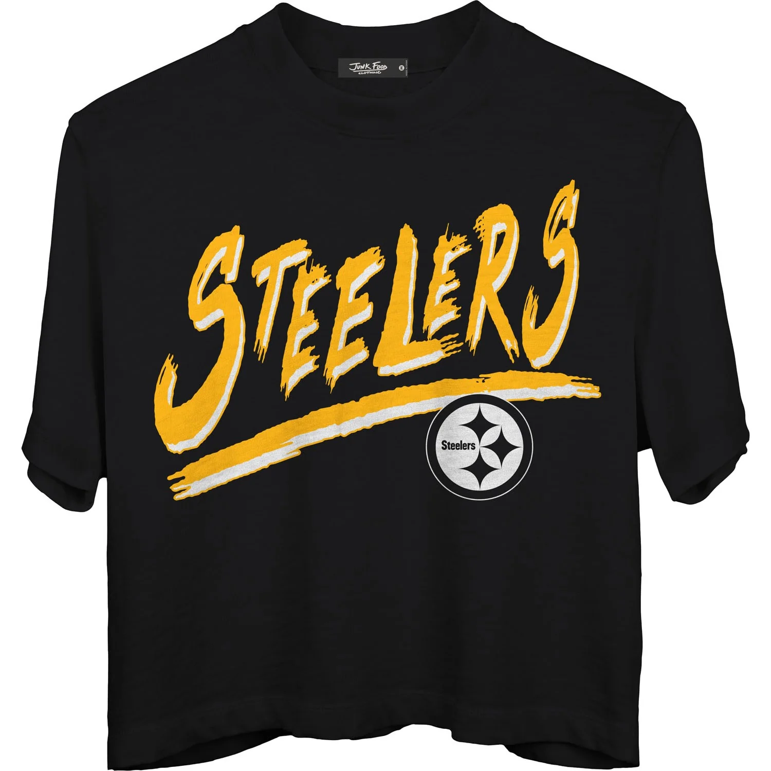 Junk Food - Womens Steelers Thrill Mn Crop T-Shirt