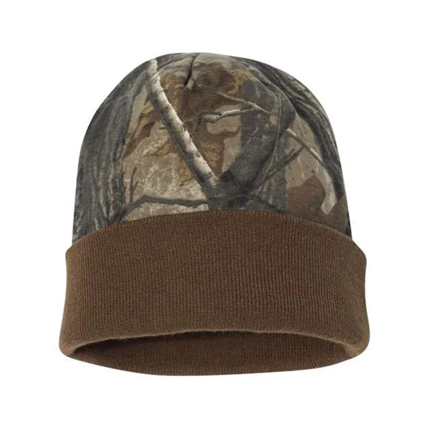 Kati - Mens Lcb12 12" Camo Knit Beanie - Image 4
