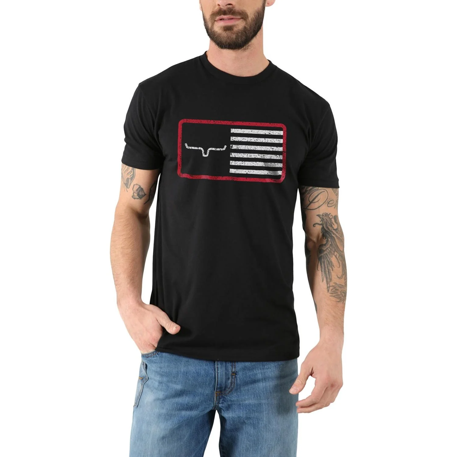 Kimes Ranch - Mens American Trucker T-Shirt - Image 5
