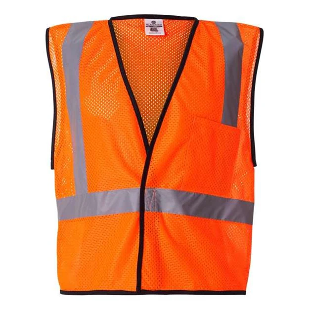 Kishigo - Mens 1193-1194 Economy Single Pocket Hook & Loop Mesh Vest - Image 4