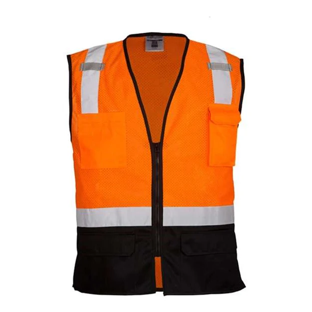 Kishigo - Mens 1509 Black Bottom Mesh Class 2 Vest - Image 2