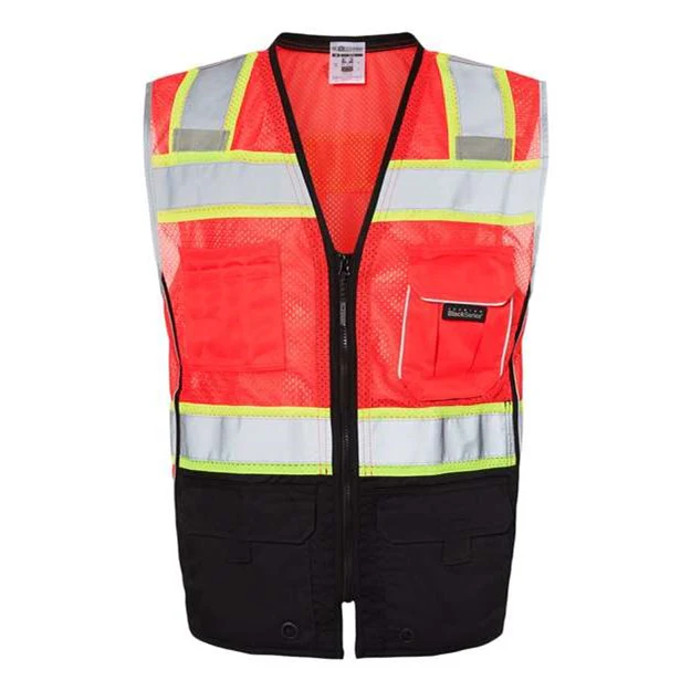 Kishigo - Mens 1515-1516 Premium Black Series Black Bottom Class 2 Vest - Image 4