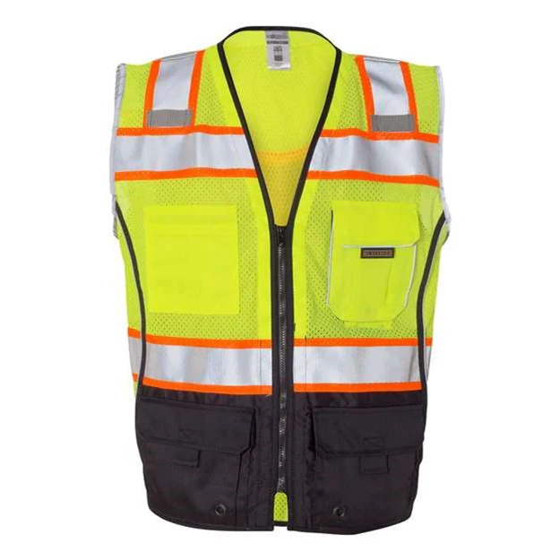 Kishigo - Mens 1515-1516 Premium Black Series Black Bottom Class 2 Vest - Image 8