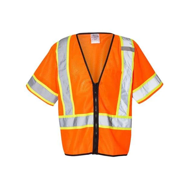 Kishigo - Mens 1565-1566 Class 3 Mesh Zippered Vest - Image 2