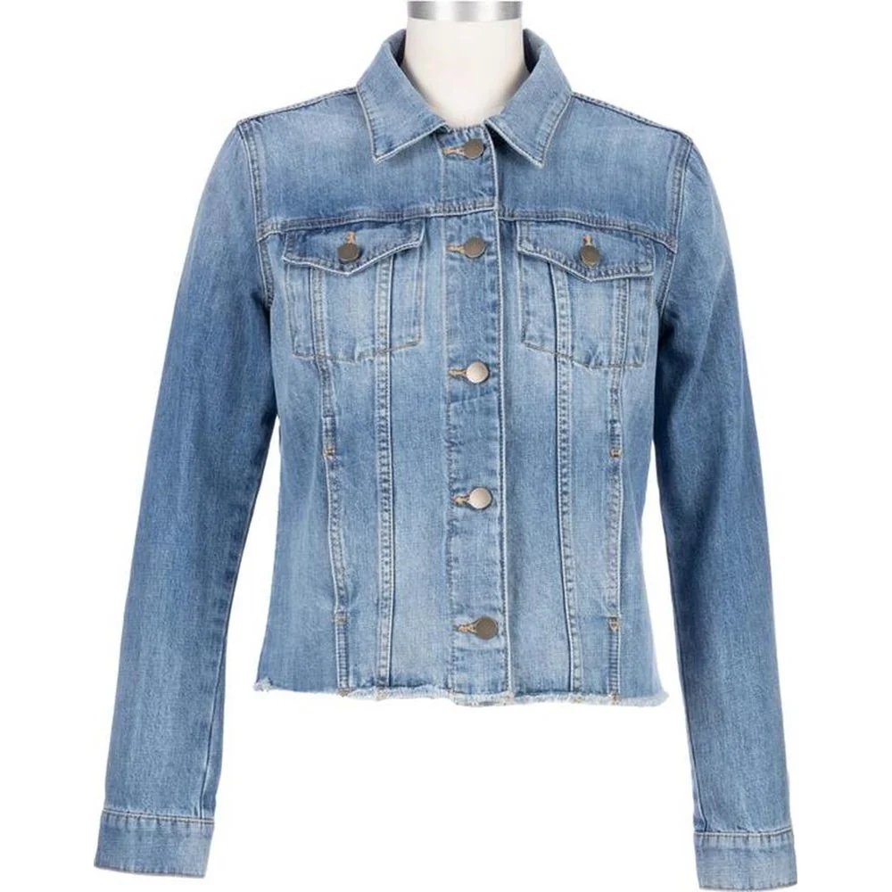 KUT From The Kloth - Womens Julia Crop Jacket Drop Shoulderno Waist Band