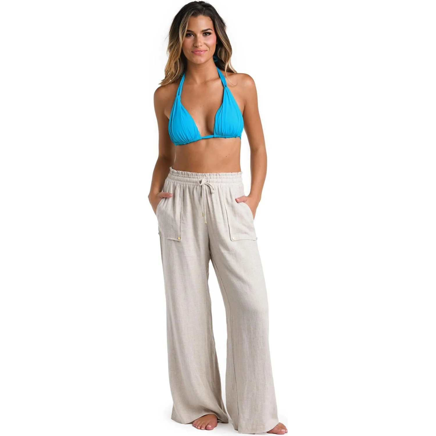 La Blanca - Womens Delphine Coast Beach Swim Cover-Up Pants - Image 3