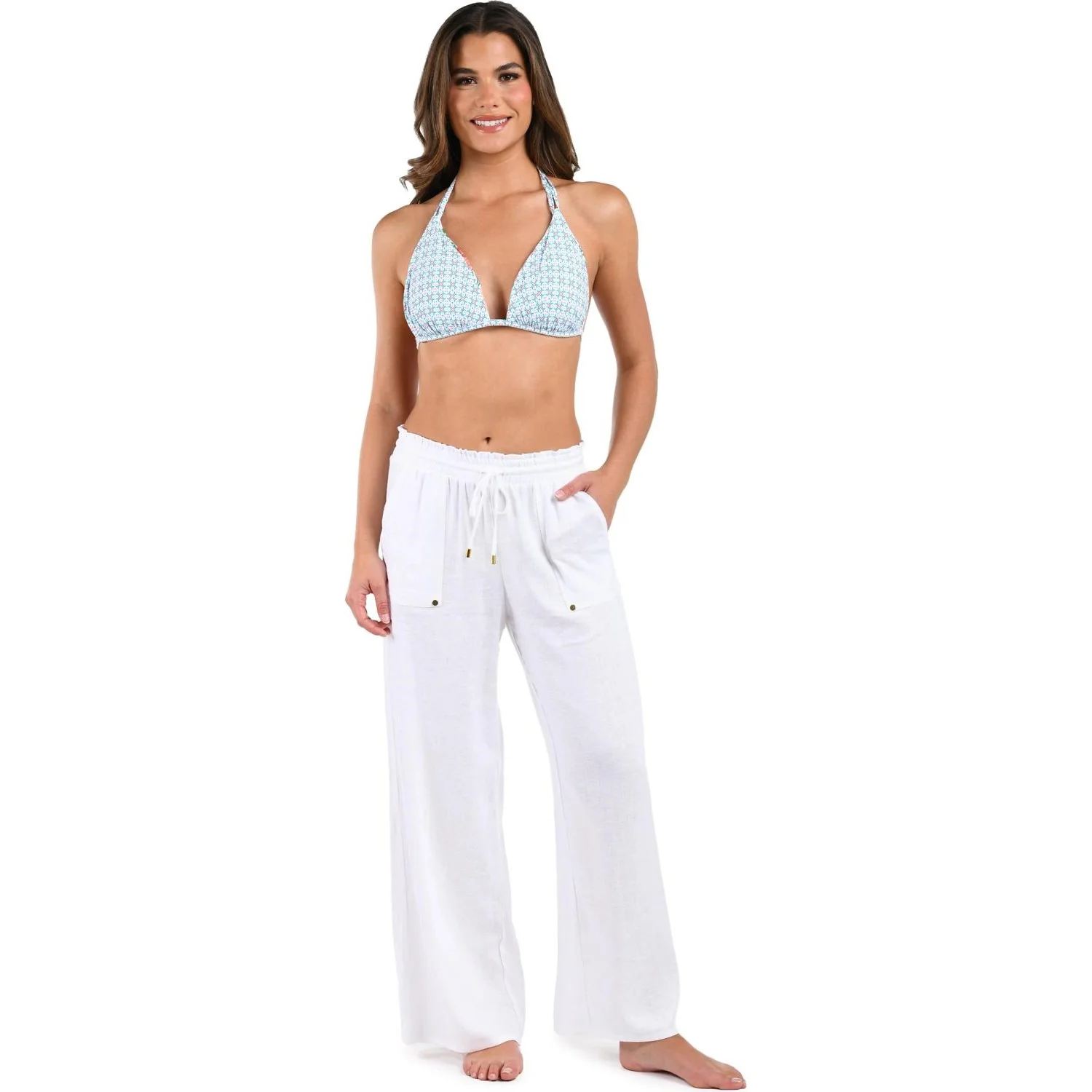 La Blanca - Womens Delphine Coast Beach Swim Cover-Up Pants - Image 4