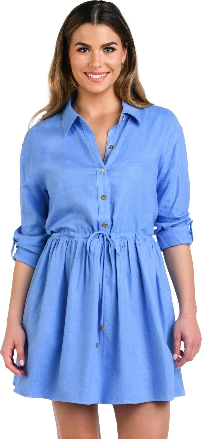 La Blanca - Womens Delphine Coast Swim Cover-Up Shirtdress - Image 3