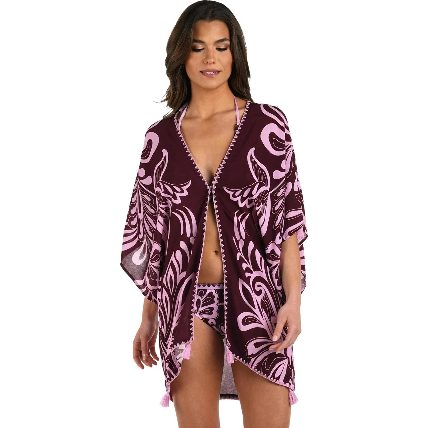 La Blanca - Womens Fiji Open Front Kimono Cover Up - Image 2