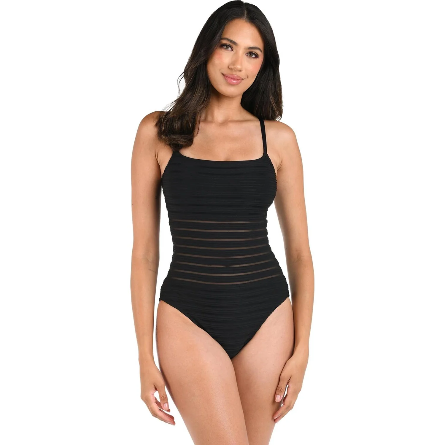 La Blanca - Womens Fluid Lines Lingerie One-Piece Swimsuit - Image 3