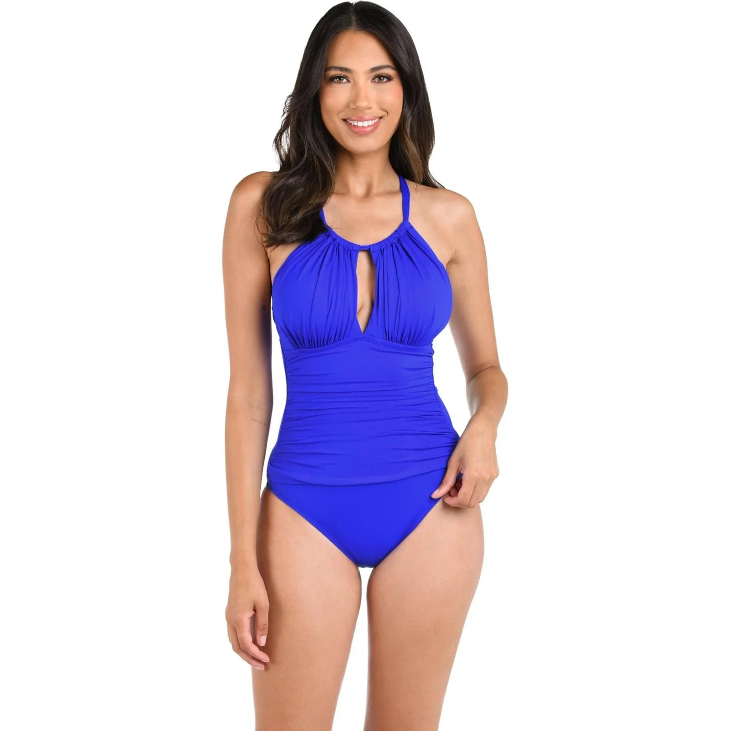 La Blanca - Womens Ig High Neck Keyhole Maillot One Piece Swimsuit - Image 15