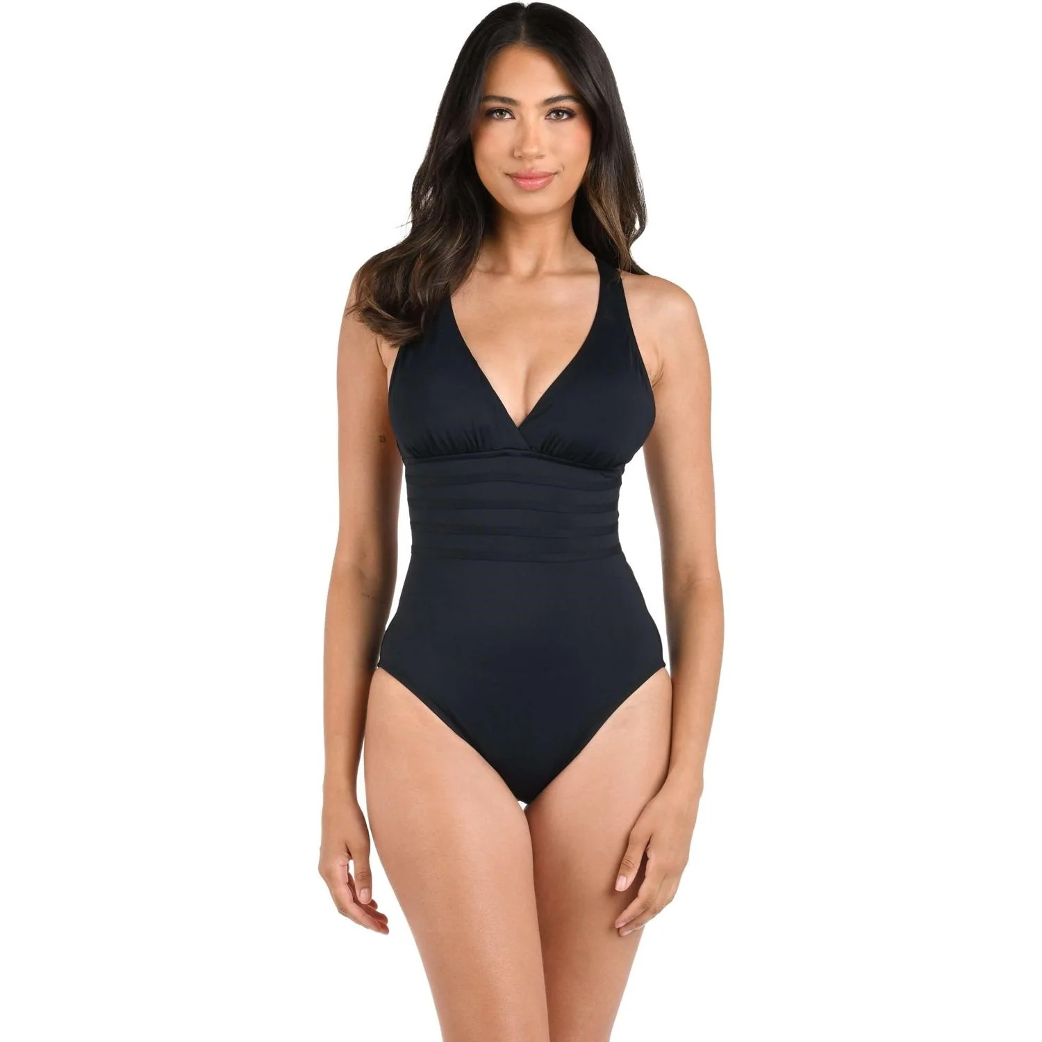 La Blanca - Womens Ig Multi Strap Cross-Back Maillot One Piece Swimsuit - Image 4
