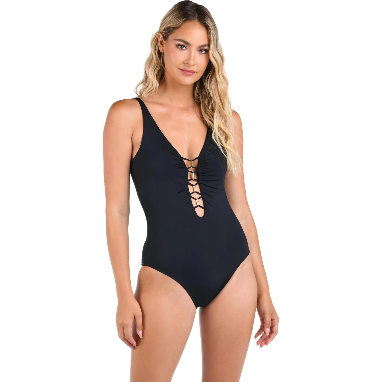 La Blanca - Womens Ig Plunge One Piece Swimsuit - Image 4