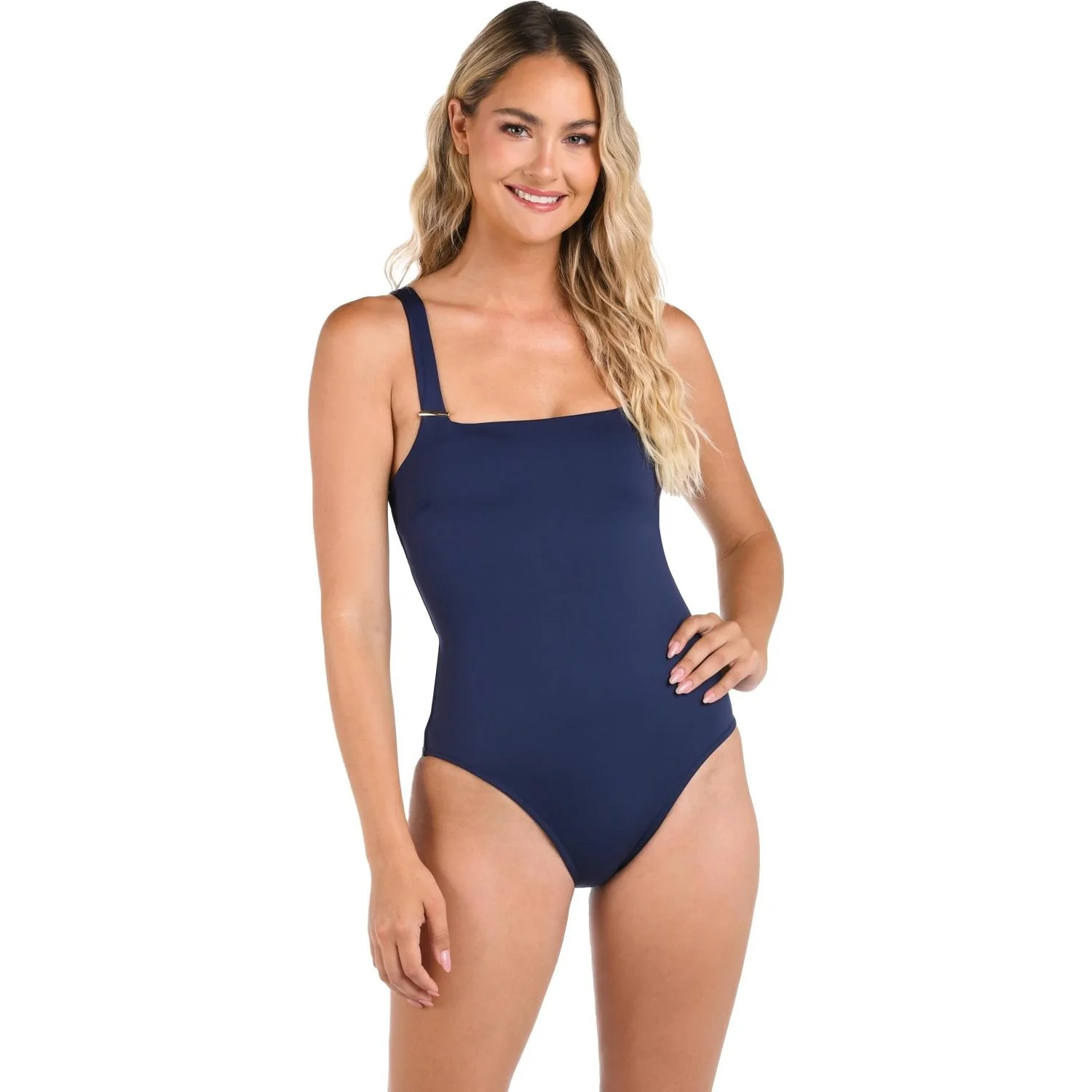 La Blanca - Womens Lb Luxe Square Neck Off The Shoulder One Piece Swimsuit - Image 5