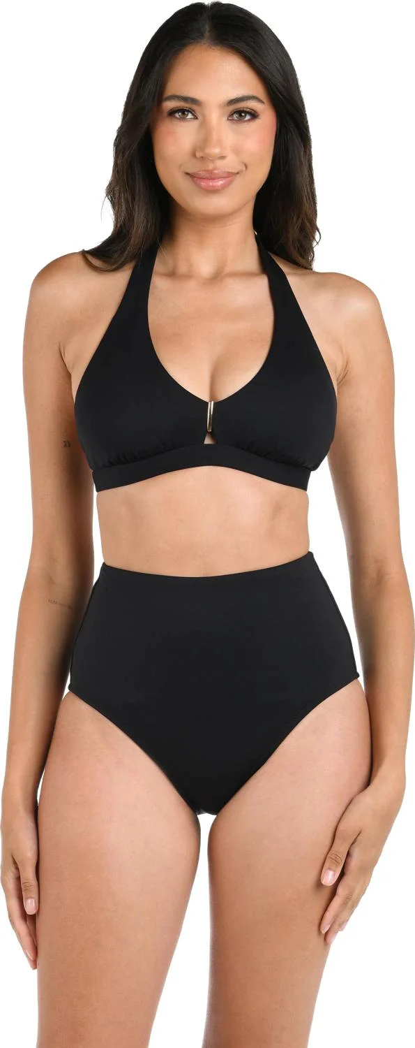 La Blanca - Womens Lb Luxe V-Neck Halter Bra Top - Image 3