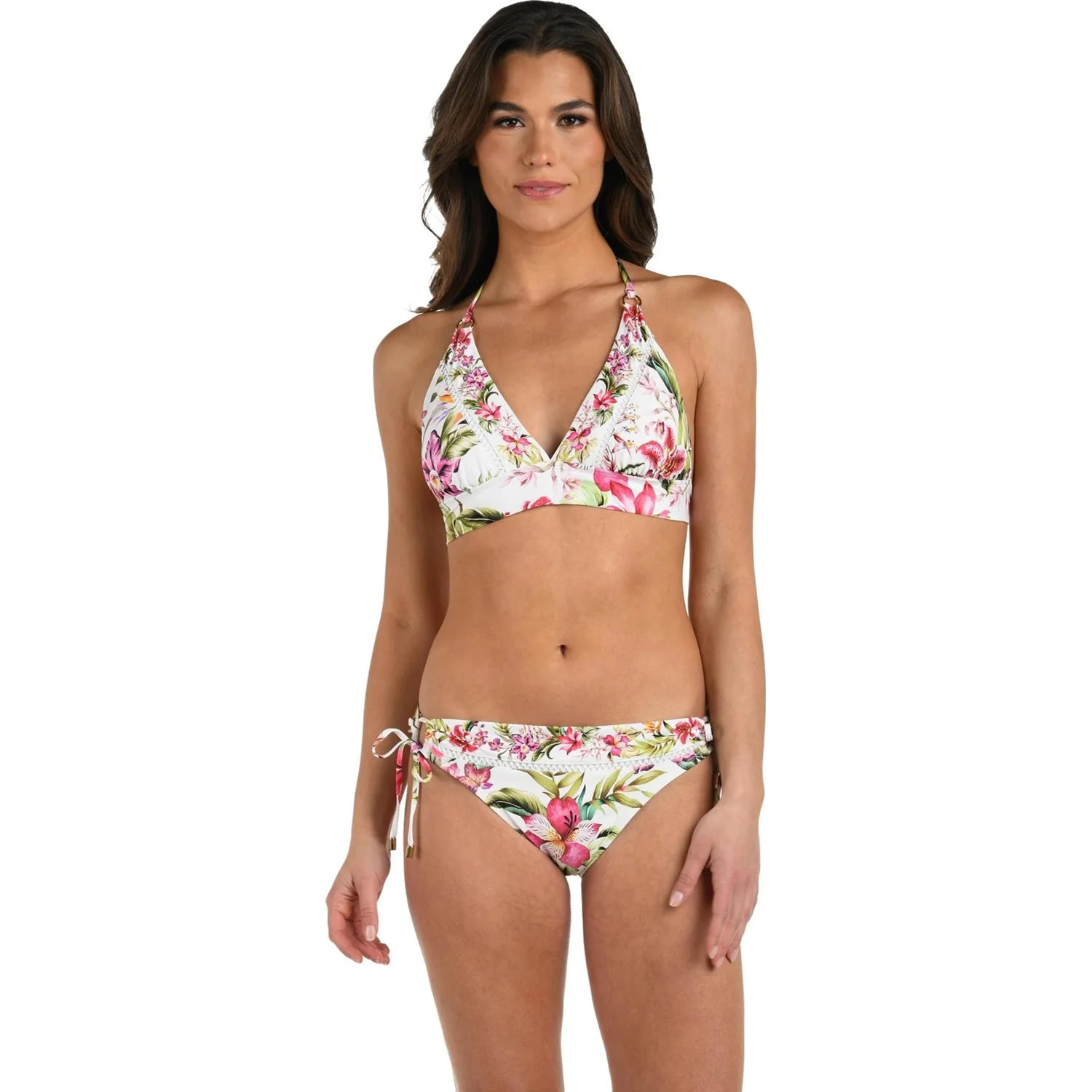 La Blanca - Womens Polynesian Soft Band Halter Bra Top - Image 2