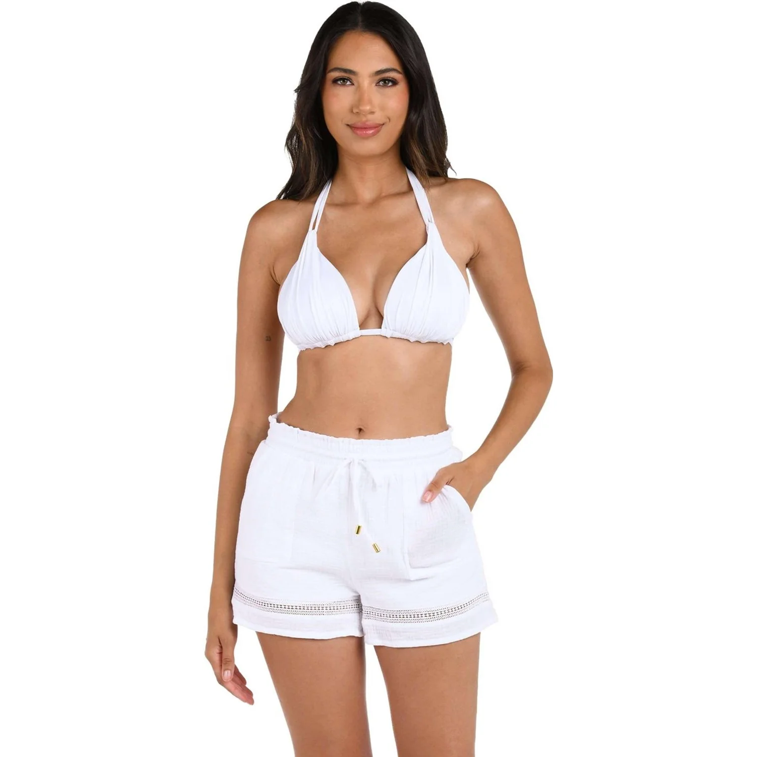 La Blanca - Womens Seaside Beach Shorts Cover Up - Image 4