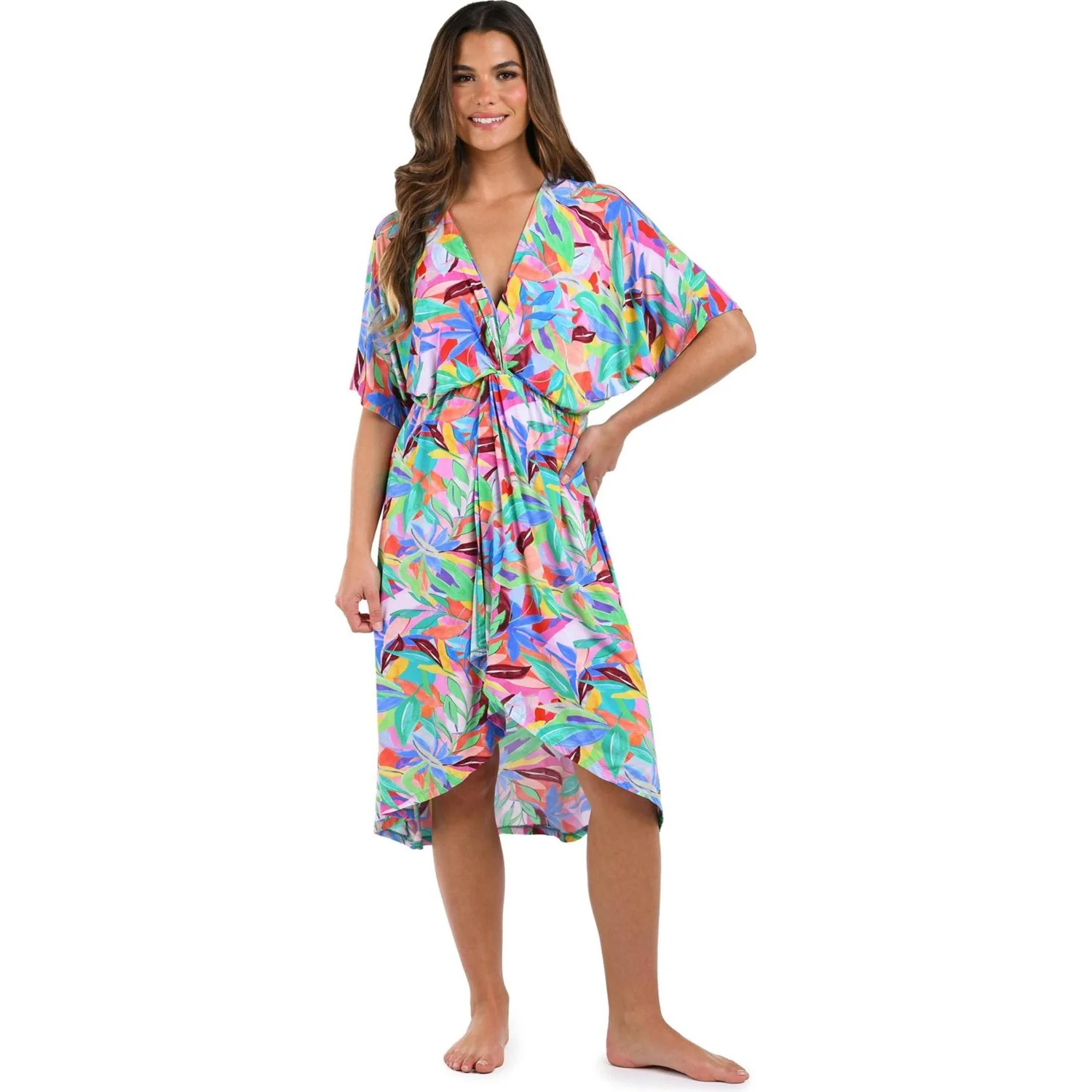 La Blanca - Womens Tropi-Flage Twist Swim Cover-Up Dress - Image 2