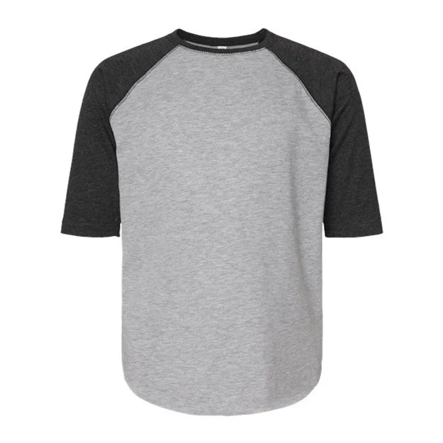 Lat - Kids 6130 Baseball Fine Jersey Three-Quarter Sleeve Tee - Image 9
