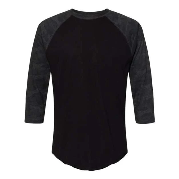 Lat - Mens 6930 Baseball Fine Jersey Tee - Image 15