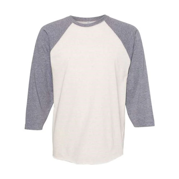 Lat - Mens 6930 Baseball Fine Jersey Tee - Image 2
