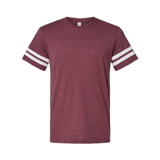 Lat - Mens 6937 Football Fine Jersey Tee - Image 3