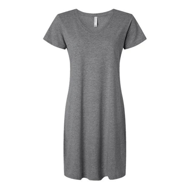 Lat - Womens 3522 V-Neck Fine Jersey Coverup - Image 10