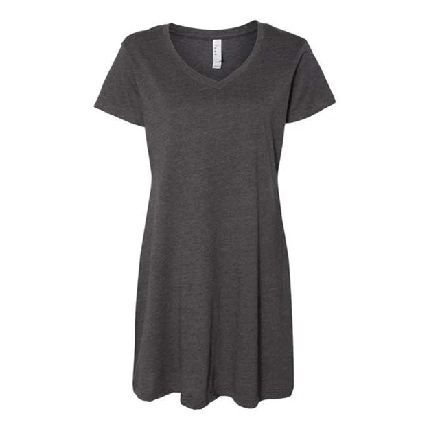 Lat - Womens 3522 V-Neck Fine Jersey Coverup - Image 13