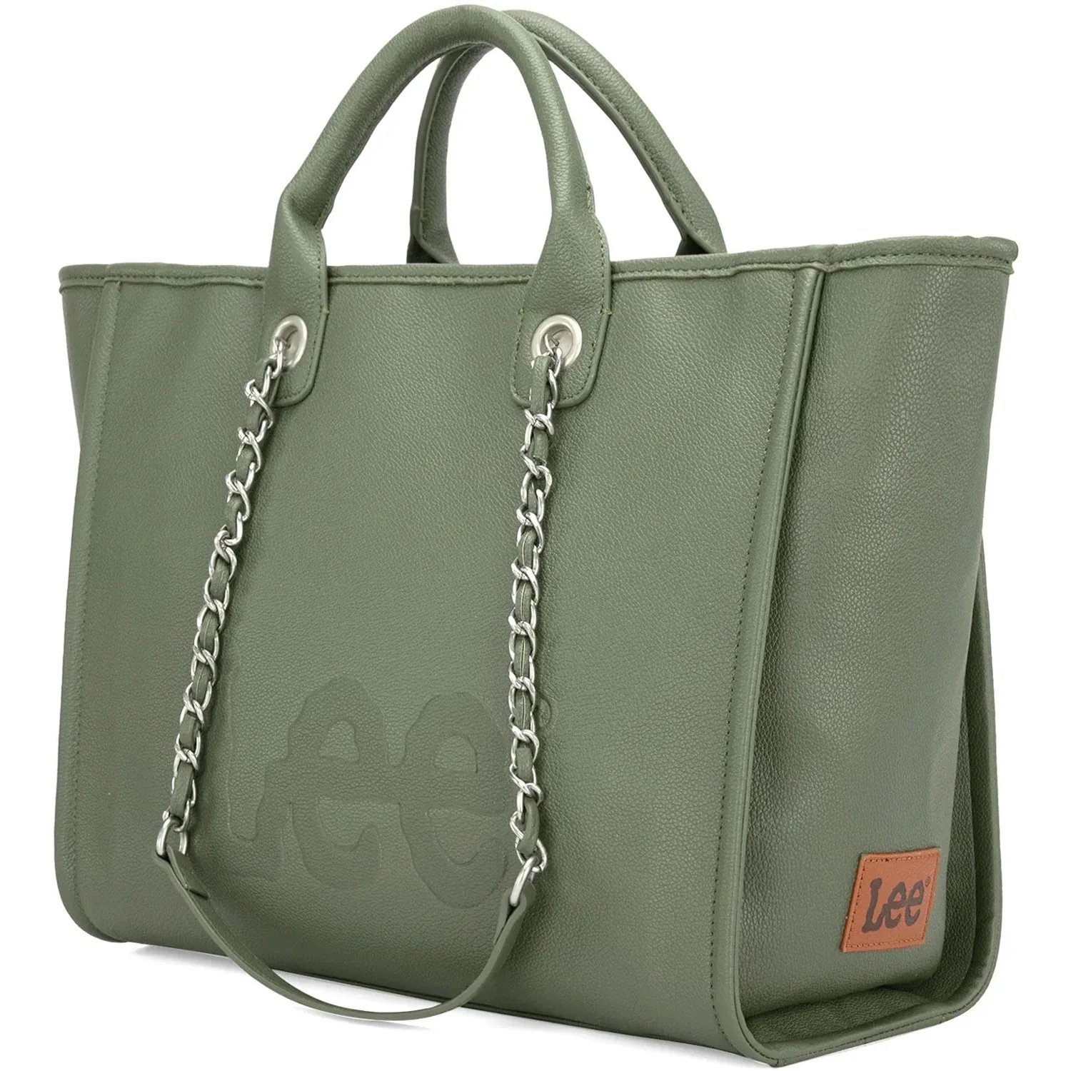 Lee - Womens Top Handle/Chain Strap Wide Tote - Image 4