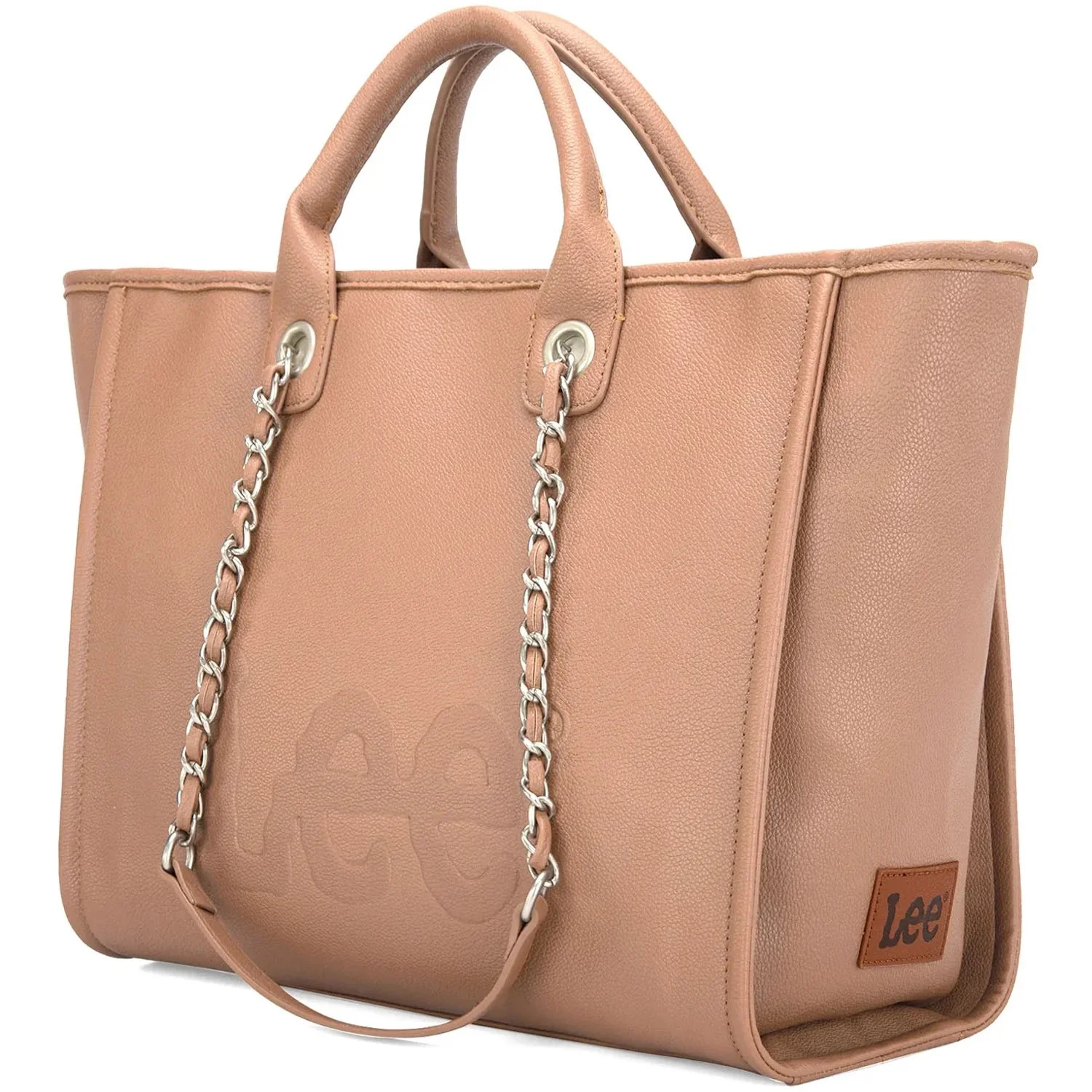 Lee - Womens Top Handle/Chain Strap Wide Tote - Image 6