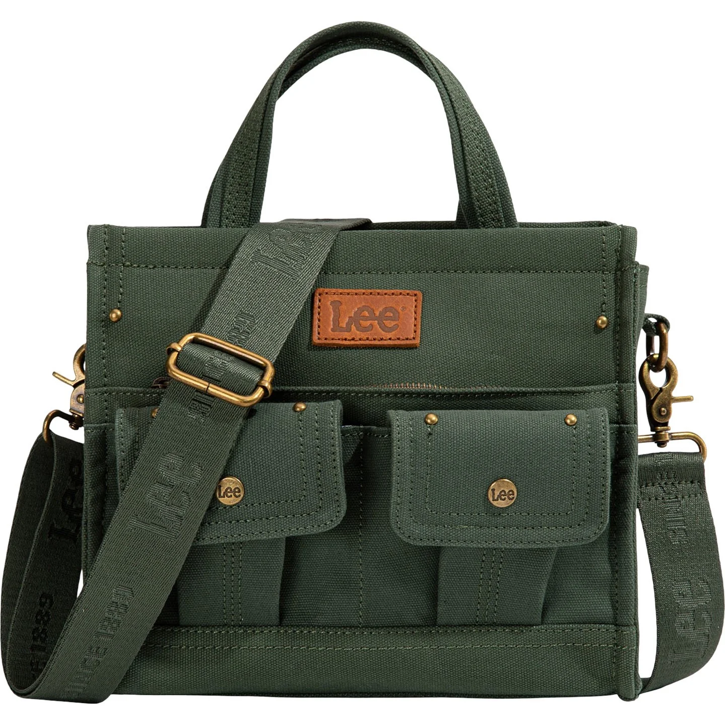 Lee - Womens Waxed Canvas Tote/Crossbody Bag - Image 2