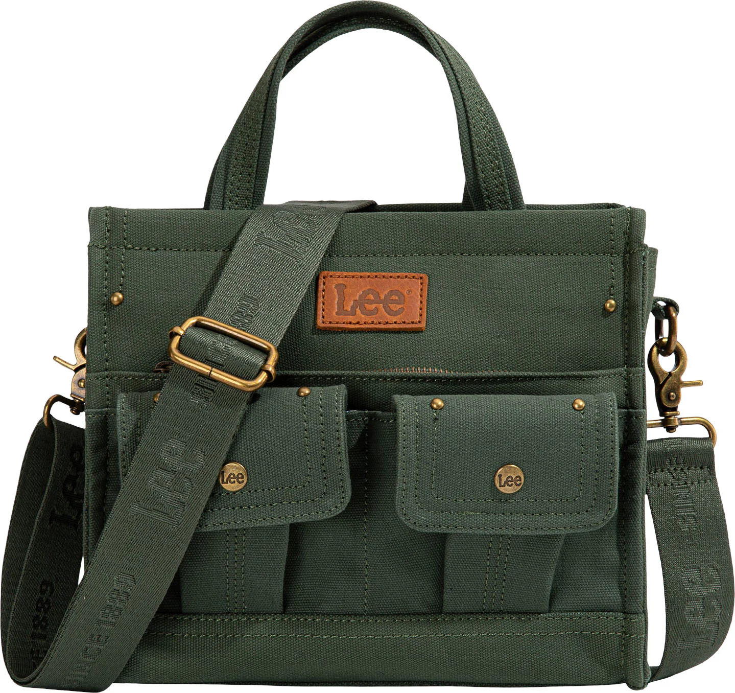 Lee - Womens Waxed Canvas Tote/Crossbody Bag - Image 6