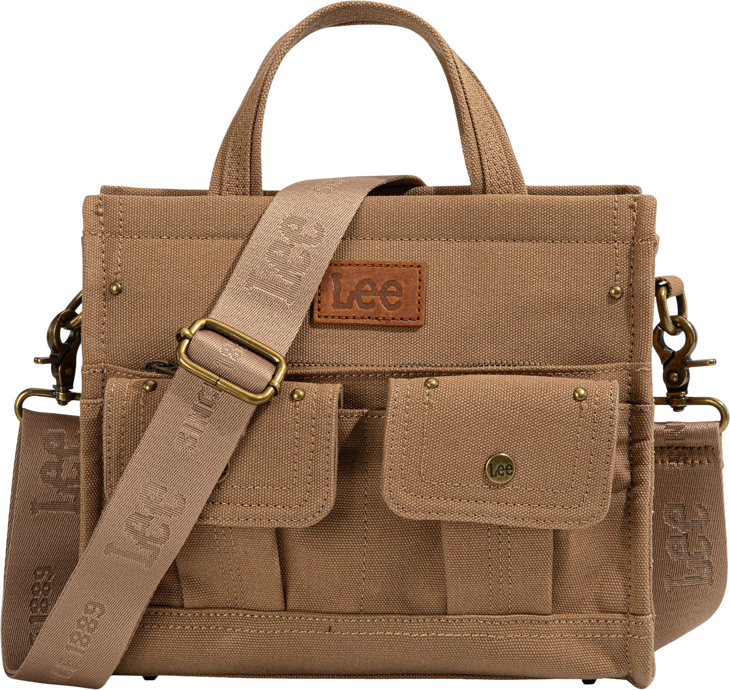 Lee - Womens Waxed Canvas Tote/Crossbody Bag - Image 7