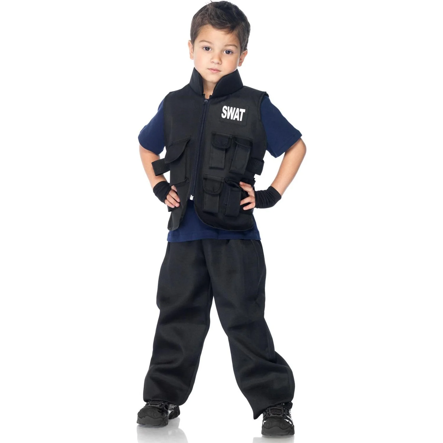 Leg Avenue - Boys 2 Piece SWAT Commander Costume - Image 2