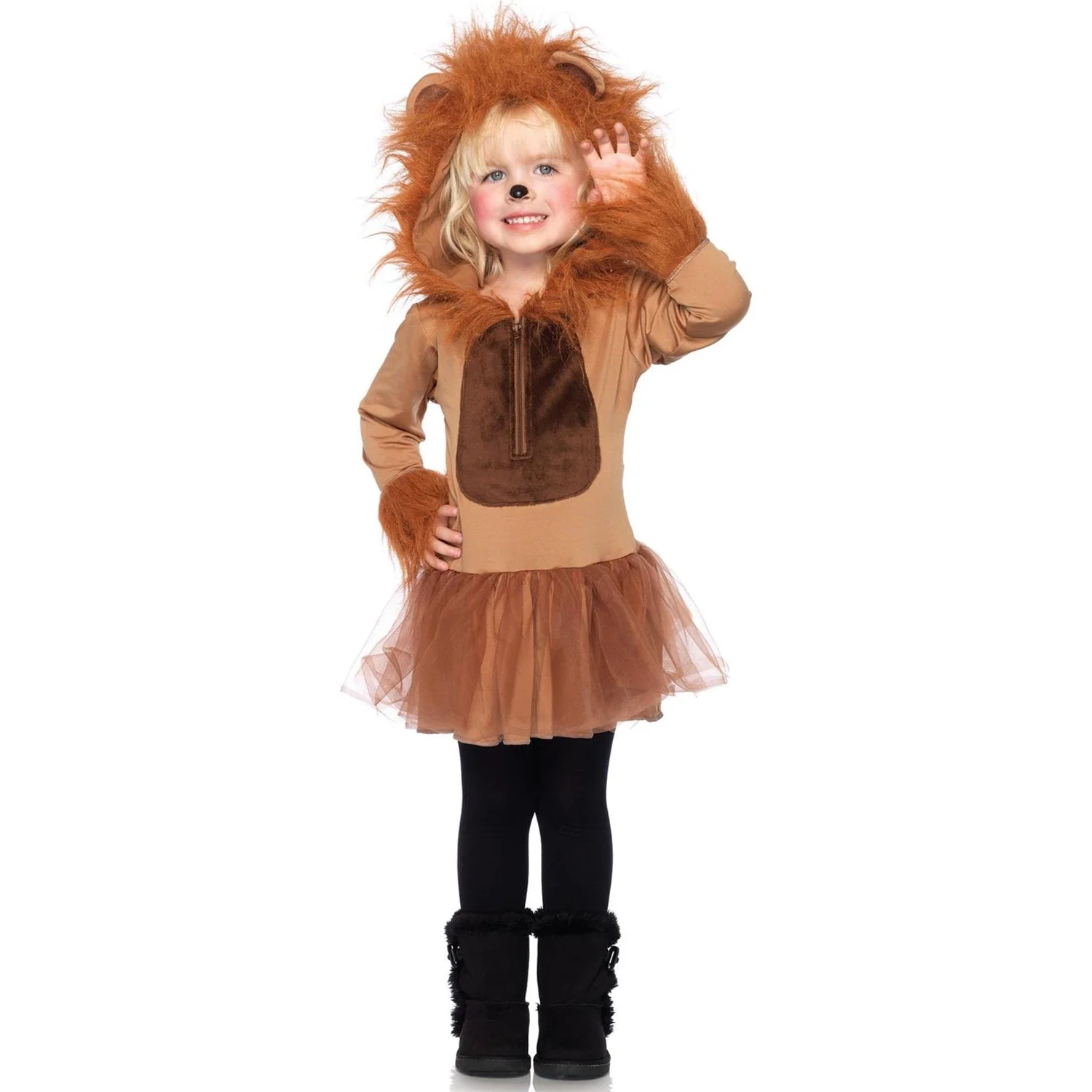 Leg Avenue - Girls 1 Piece Cuddly Lion Costume