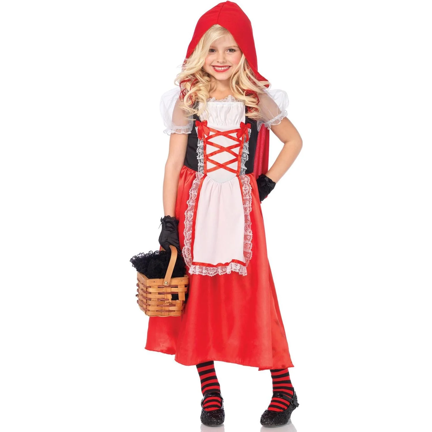 Leg Avenue - Girls 2 Piece Red Riding Hood Costume - Image 2
