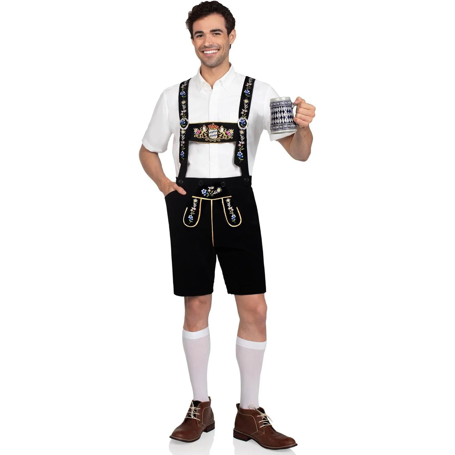 Leg Avenue - Mens 1 Piece Bavarian Lederhosen Costume