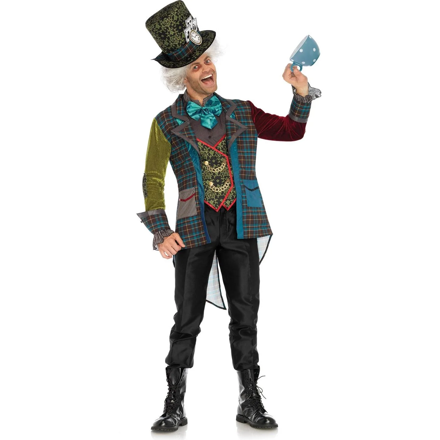 Leg Avenue - Mens 3 Piece Deluxe Mad Hatter Costume
