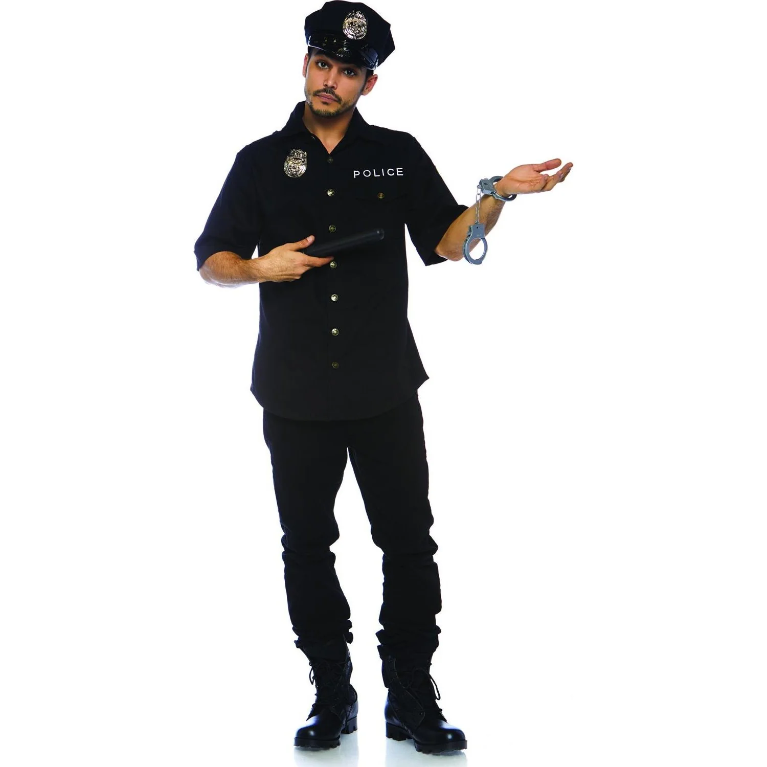Leg Avenue - Mens 4 Piece Cuff 'Em Cop Costume