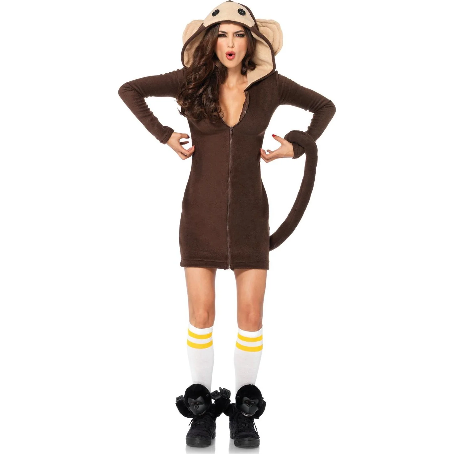 Leg Avenue - Womens 1 Piece Cozy Monkey Costume - Image 2