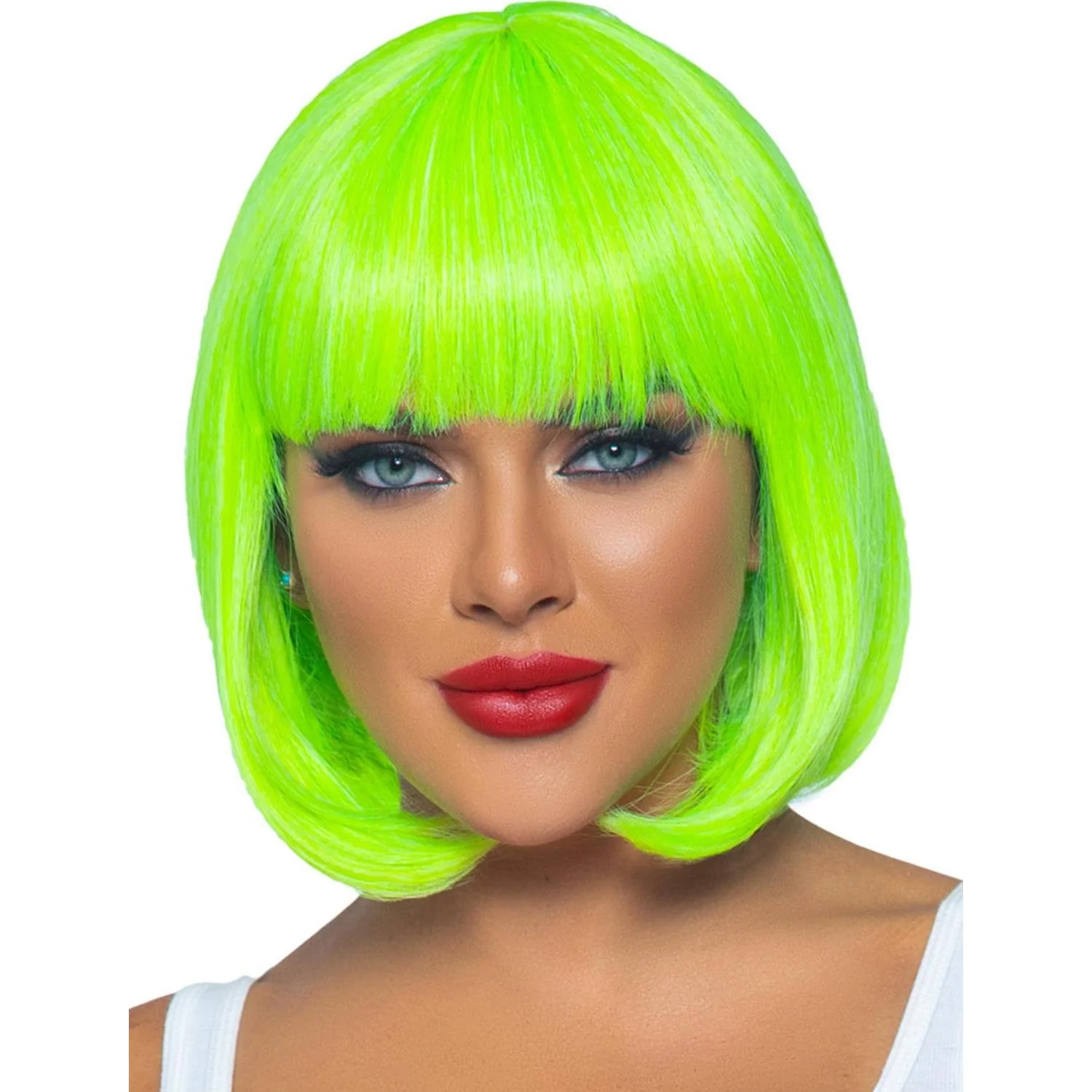 Leg Avenue - Womens 12 Inch Neon Short Bob Wig - Image 2