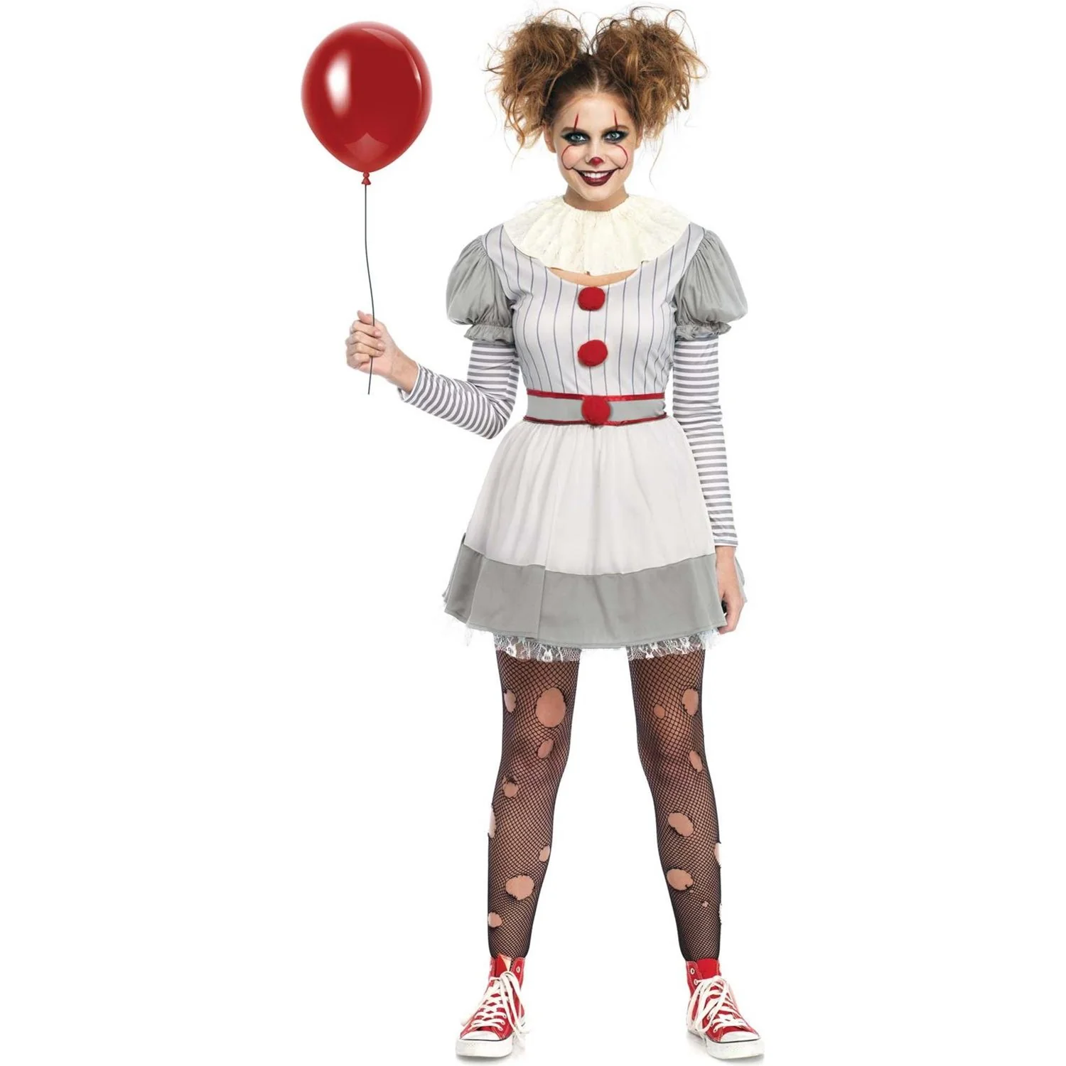 Leg Avenue - Womens 2 Piece Creepy Clown Costume