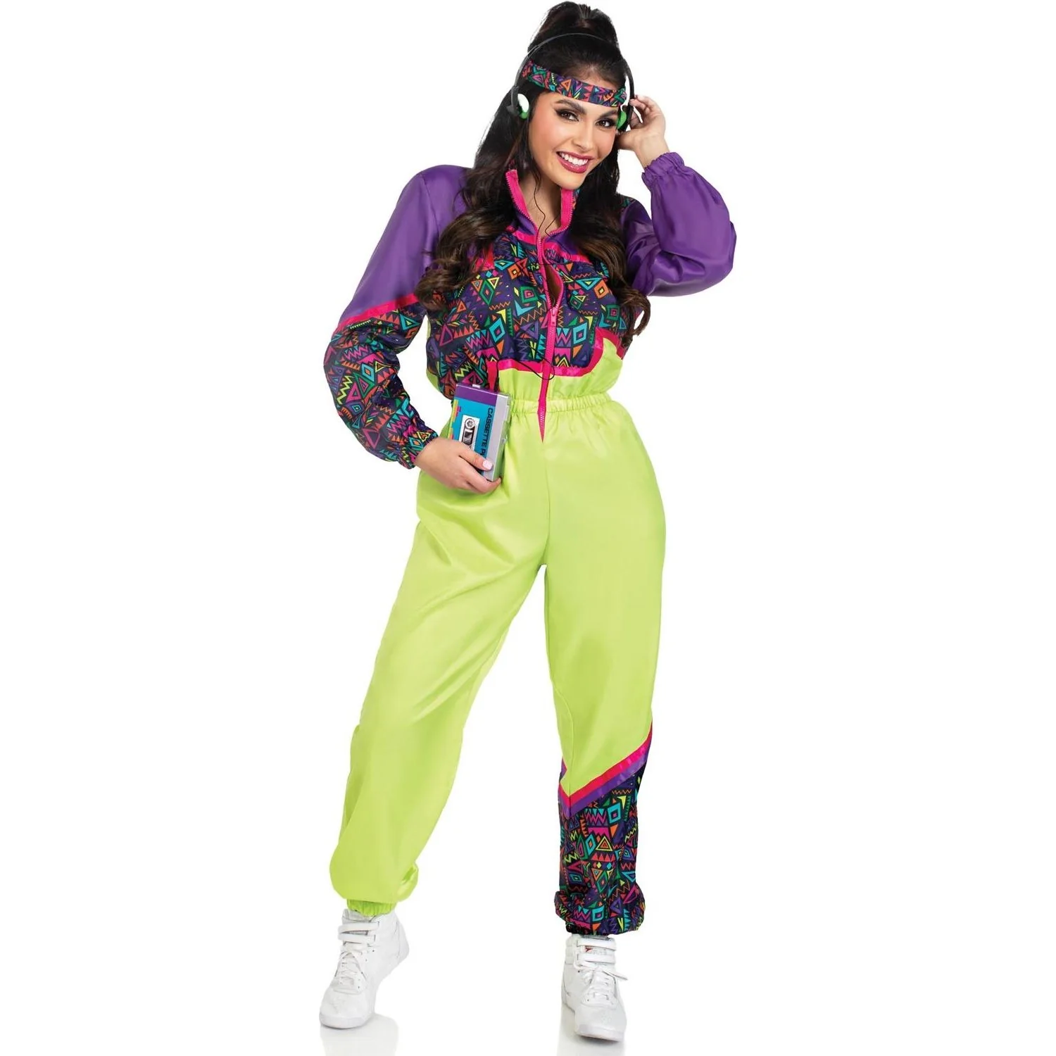 Leg Avenue - Womens 2 Piece Rad 80s Tracksuit Costume