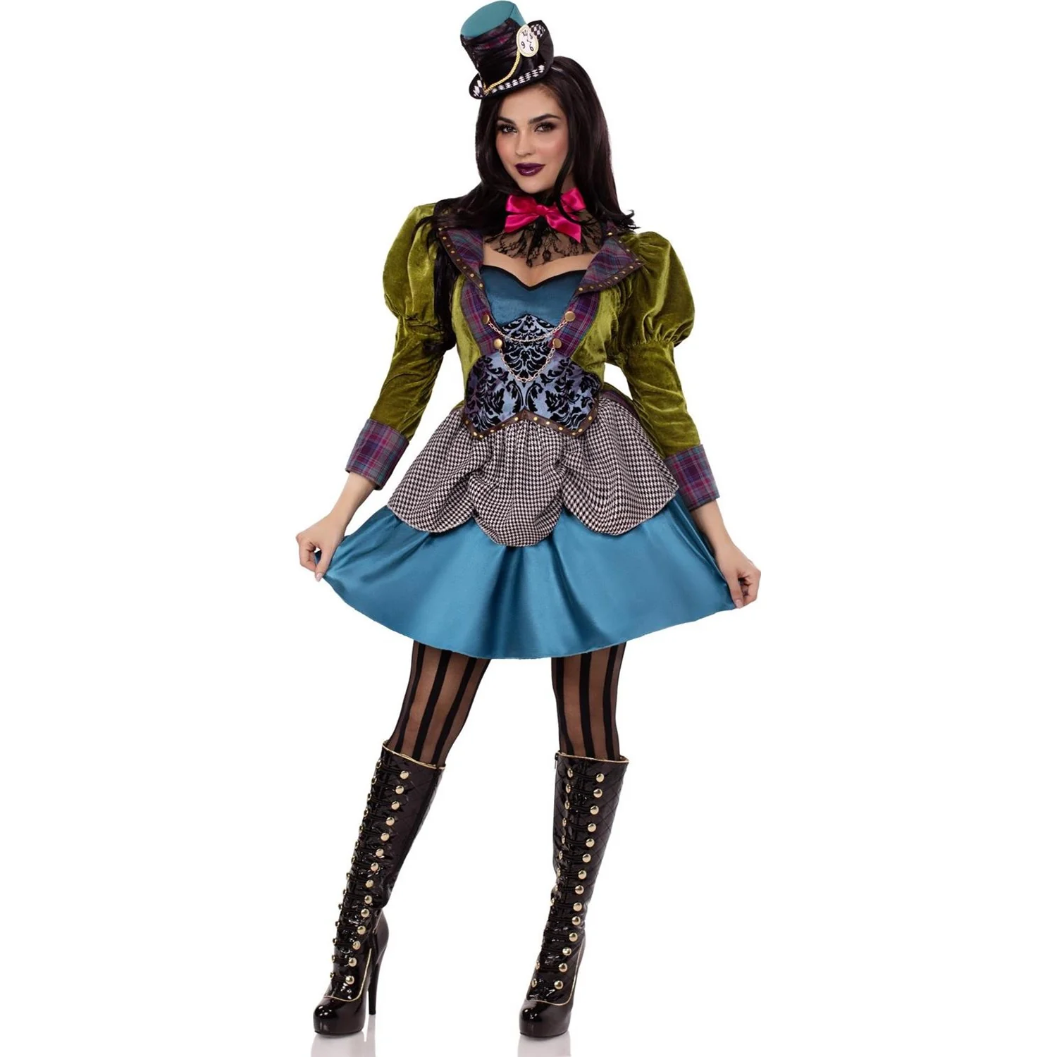 Leg Avenue - Womens 3 Piece Deluxe Mad Hatter Costume