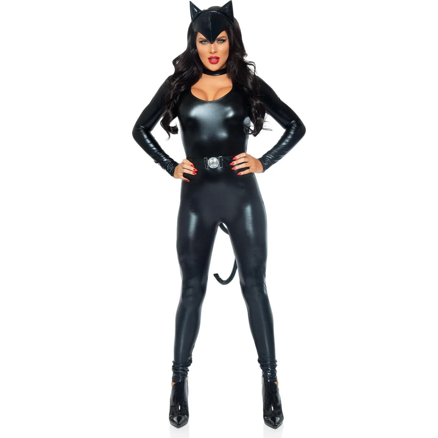 Leg Avenue - Womens 3 Piece Feline Femme Fatale Costume