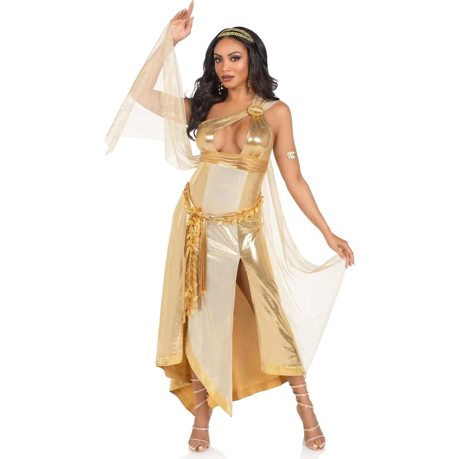 Leg Avenue - Womens 3 Piece Golden Goddess Costume - Image 2