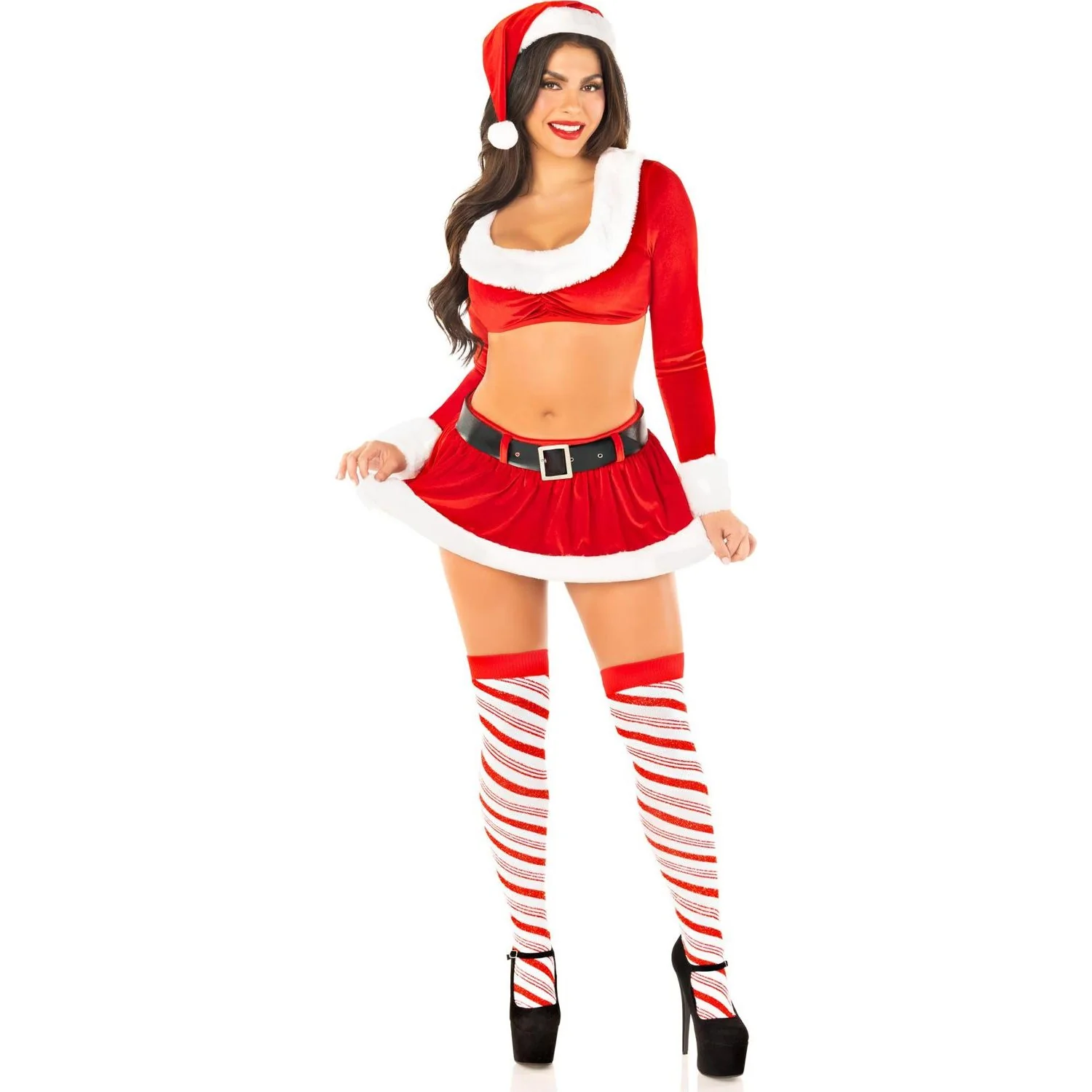 Leg Avenue - Womens 4 Piece Ho Ho Hottie Costume