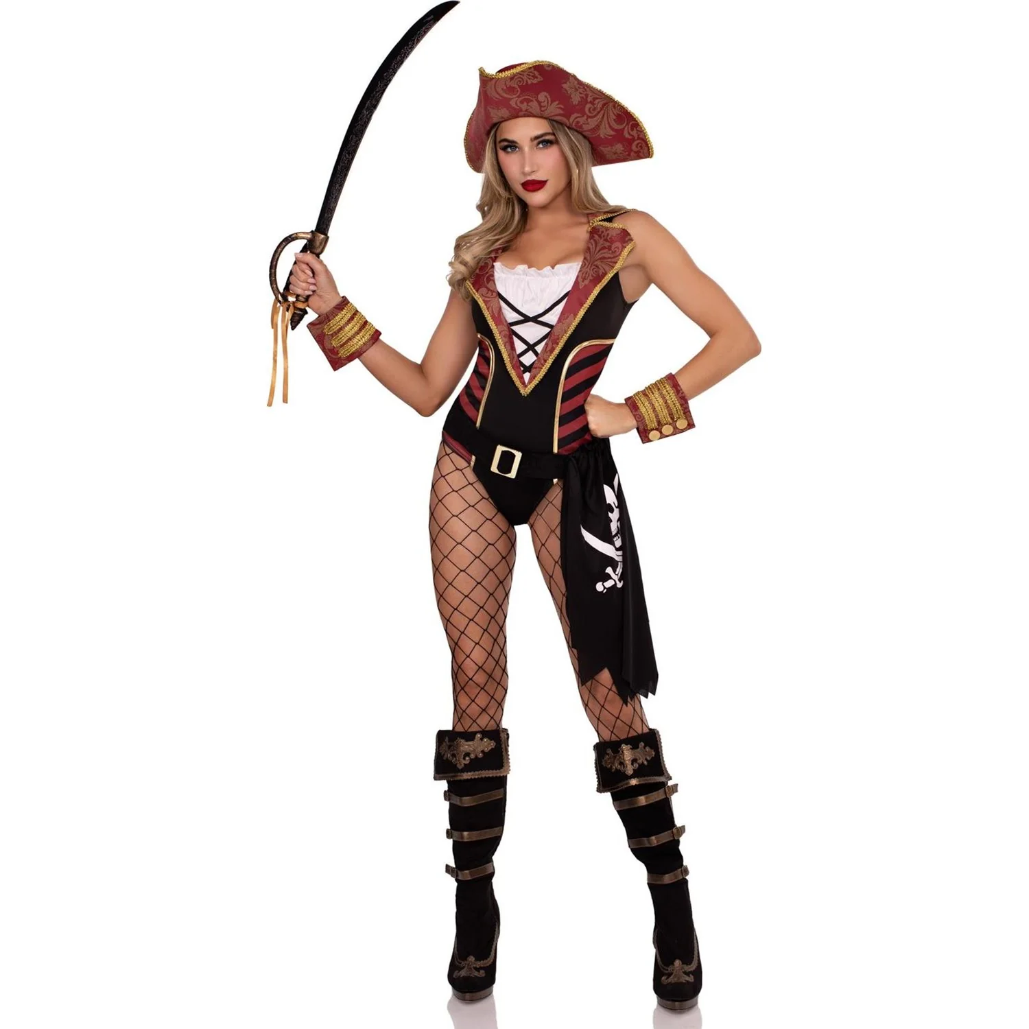 Leg Avenue - Womens 4 Piece Sultry Swashbuckler Costume - Image 2