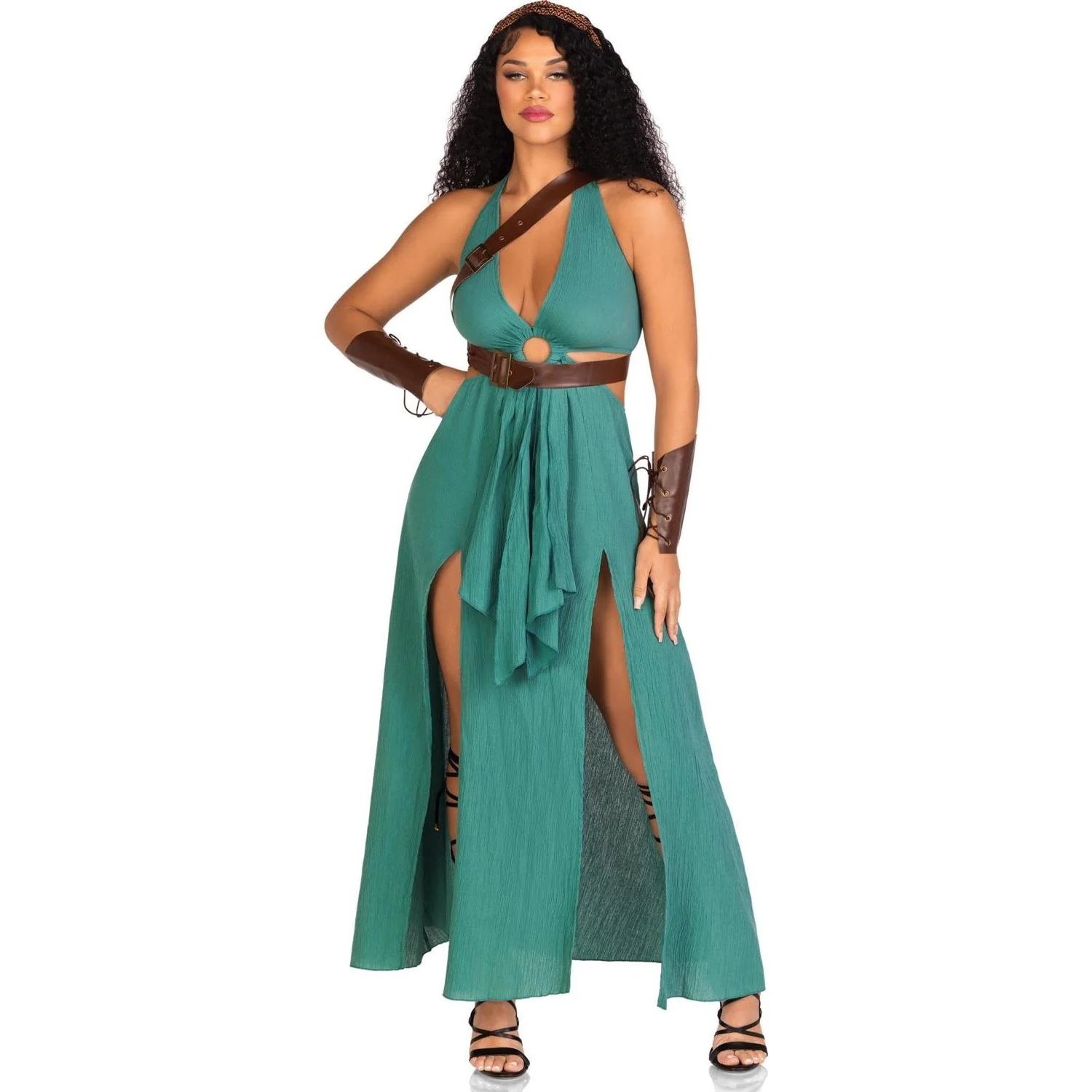 Leg Avenue - Womens 4 Piece Warrior Maiden Costume - Image 2